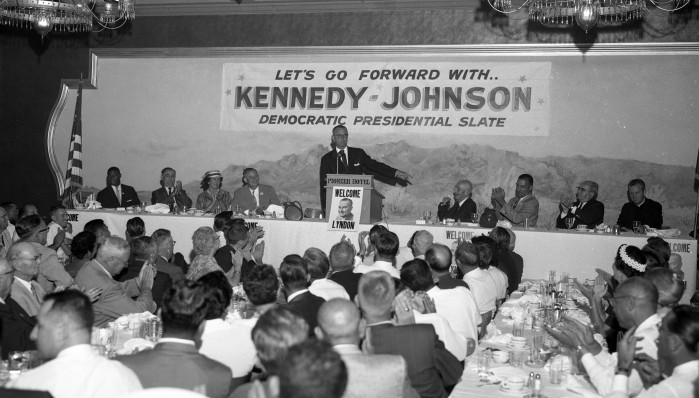 John F. Kennedy and Lyndon B. Johnson in Tucson